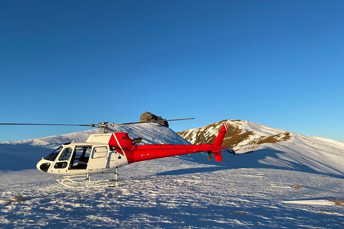 Alpine landing in a helicopter